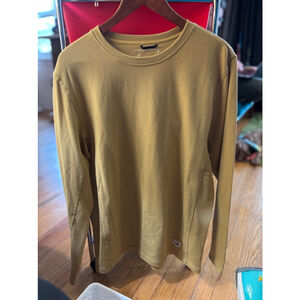 Men's The North Face Long Sleeve Shirt, L, Mustard Yellow